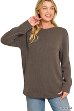 Raised Rib Top in Espresso (REG)