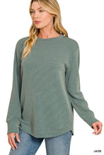 Raised Rib Top in Jade (REG)