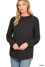 Raised Rib Top in Black (REG)