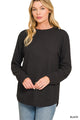 Raised Rib Top in Black (REG)