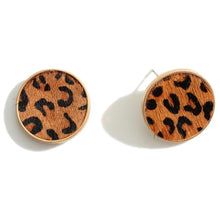 Animal Print Stud Earrings