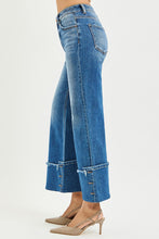 Risen Cuffed Wide Leg Jeans PWC21712 (REG)