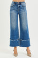 Risen Cuffed Wide Leg Jeans PWC21712 (REG)