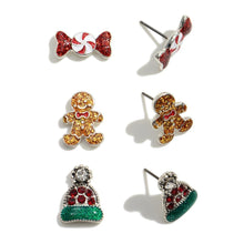 Gingerbread Stud Earring Set