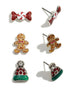 Gingerbread Stud Earring Set