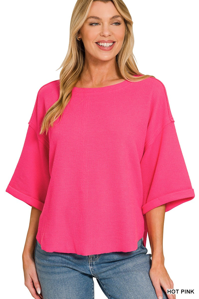 Hot Pink Double Knit Top (REG)