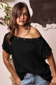 Auralis Metal Trim Top in Black (REG)