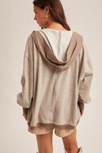 Soft and Cozy Color Block Cardigan in Mocha (REG)