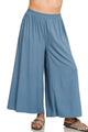 Awesome Wide Leg Pants in Denim (PLUS)