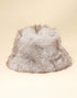 Natural Faux Fur Bucket Hat