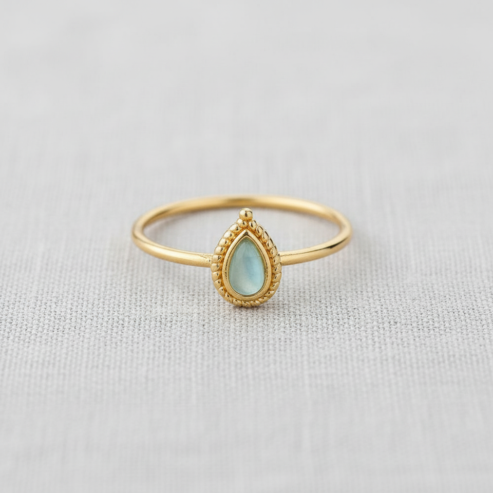 Teardrop Stone Ring