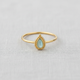 Teardrop Stone Ring