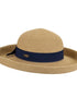 Navy Bow Banded Hat