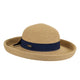 Navy Bow Banded Hat