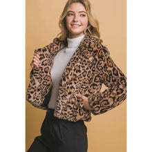 Faux Fur Leopard Jacket (REG)