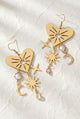 Celestial Heart Drop Earrings