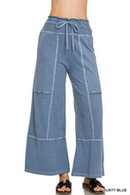 Exposed Seam Terry Pants in Dusty Blue (REG)