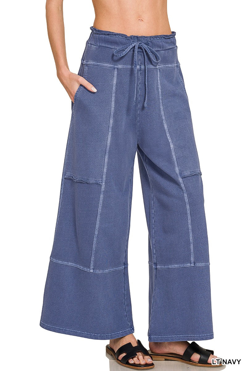 Exposed Seam Terry Pants in Lt Navy (REG)