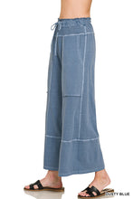 Exposed Seam Terry Pants in Dusty Blue (REG)