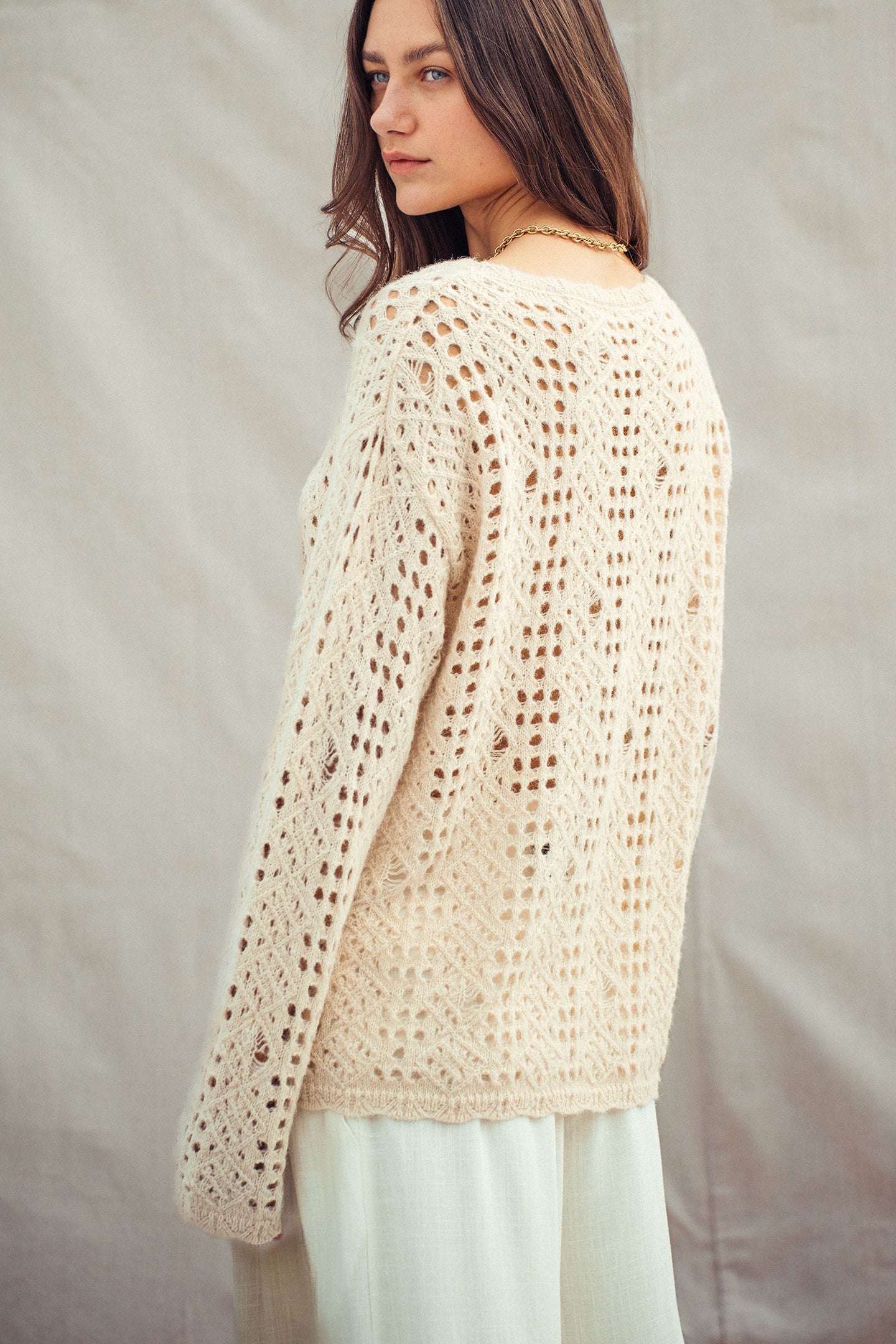 Seaside Crochet Sweater (REG)