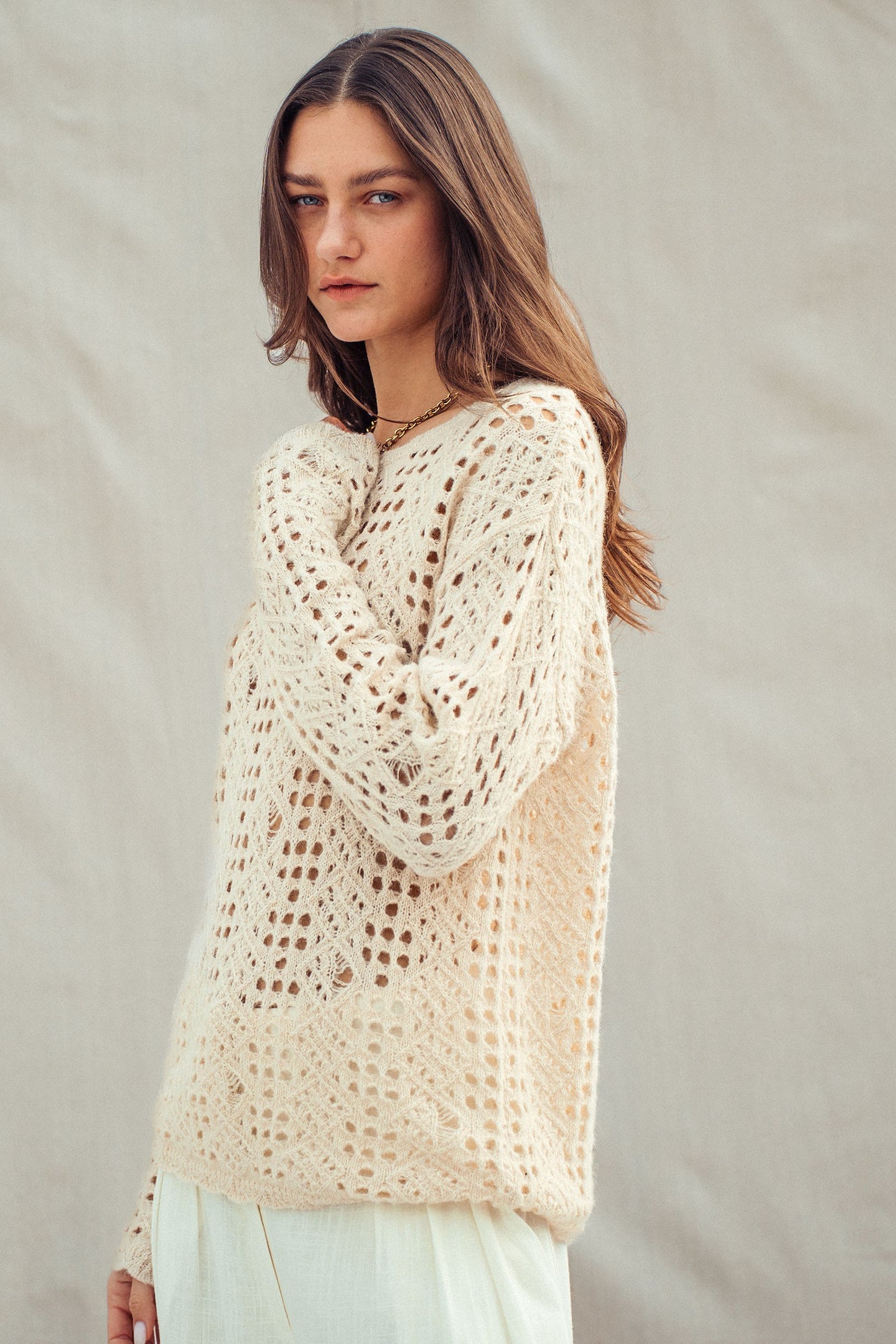 Seaside Crochet Sweater (REG)