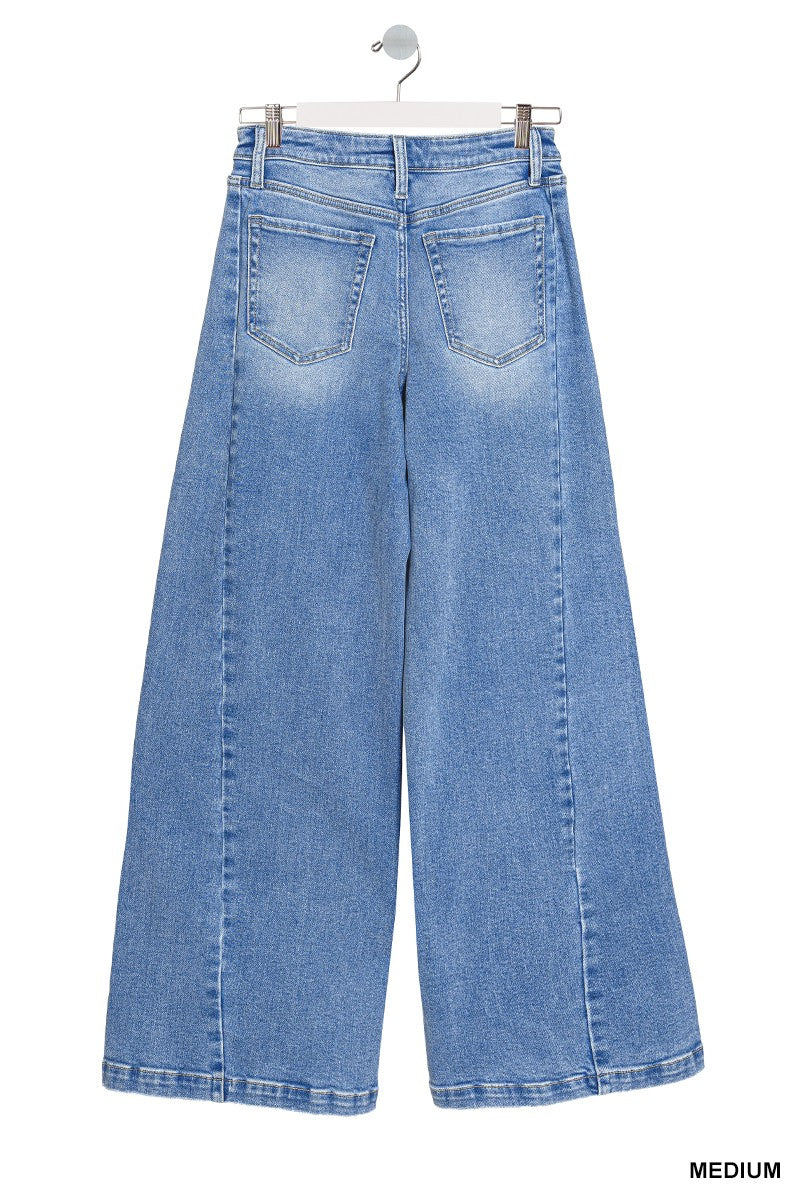 Zenana Wide Leg Denim Pants DTP-9606 (REG)