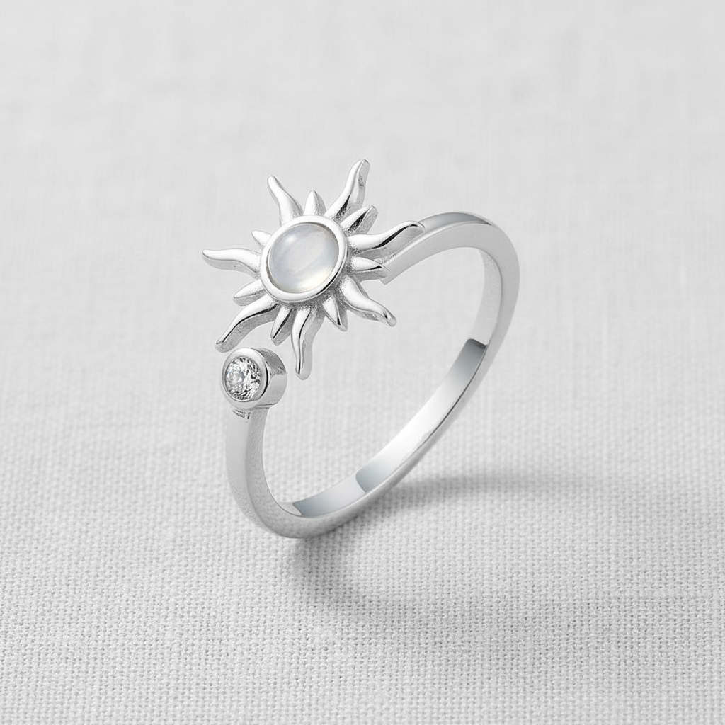 Silver Sun Ring