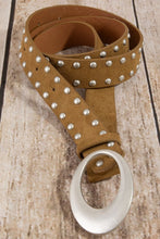 Studded Vegan Leather Belt