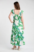 Green Tropical Leaf Maxi Dress (REG)