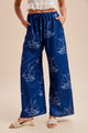 Sailboat Drawstring Pants in Deep Sea Blue (REG)