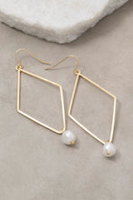 Pearl Bead Diamond Earrings