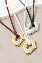 Abstract Ring Cord Necklace