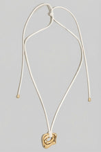 Abstract Ring Cord Necklace