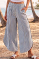 Blue Striped Tulip Pants (REG)