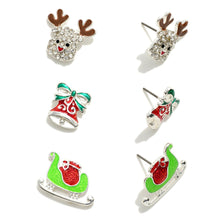 Sleigh Stud Earring Set