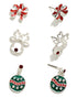 Ornament Stud Earring Set