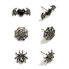 The Black Heart Earring Set