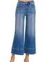 Zenana Cropped Pintuck Jeans DYP-9552 (REG)