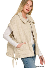 Faux Fur Fuzzy Vest in Sand Beige (REG)