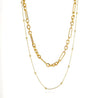 Double Layer Charm Bar Necklace