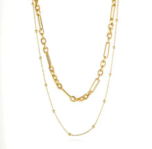 Double Layer Charm Bar Necklace