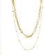Double Layer Charm Bar Necklace