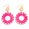 Colorful Circle Drop Earrings