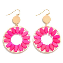 Colorful Circle Drop Earrings