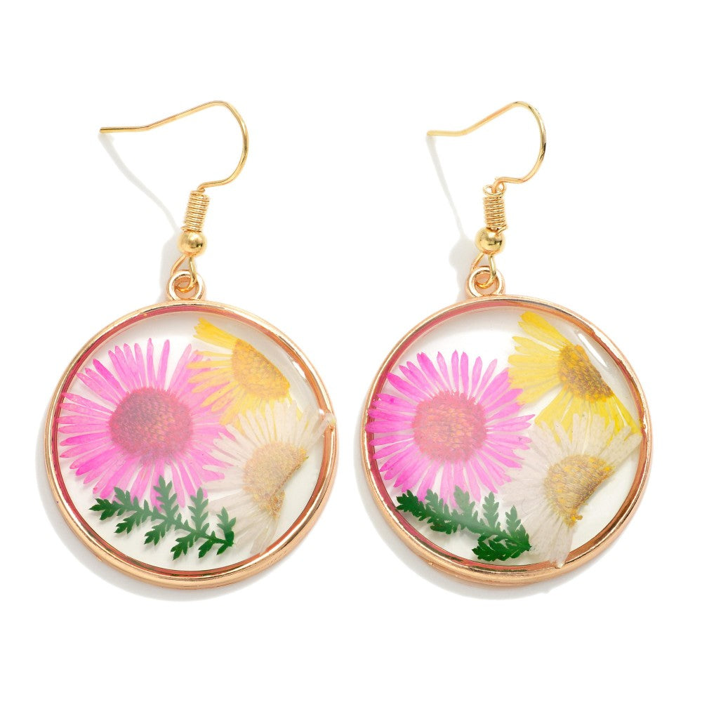 Trapped Flower Earrings