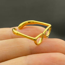 18K Glasses Ring