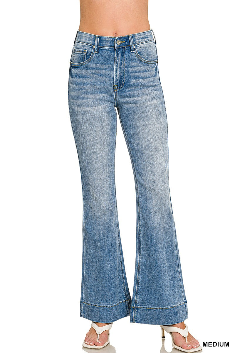Zenana Tummy Control Flare Jeans DCP-9554
