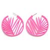 The Coated Metal Palm Frond Leaf Drop Earrings