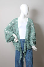 Mint Crochet Petal Kimono (REG)