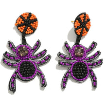 The Seed Beaded Spider Earrings